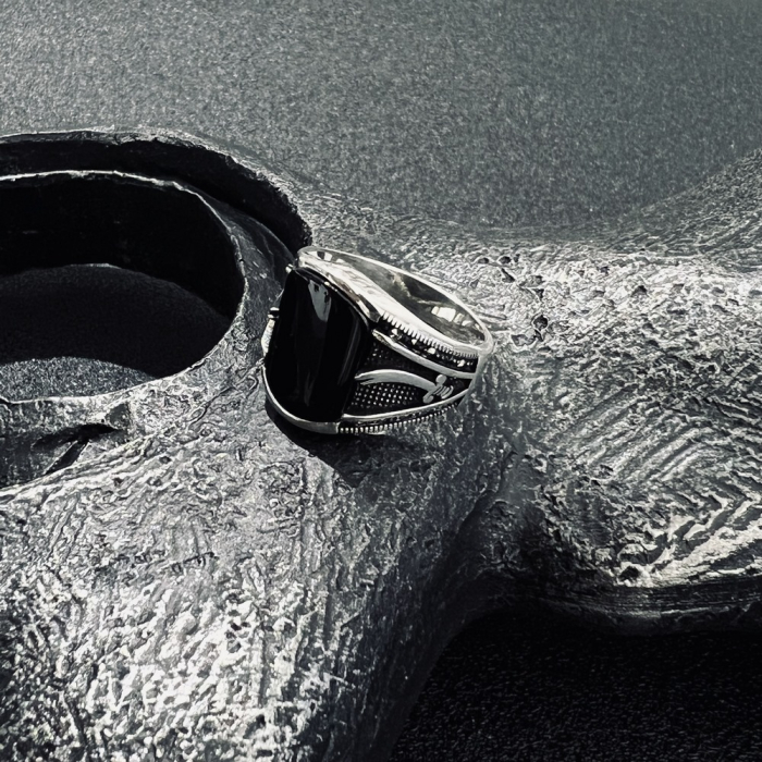 Inel Argint 925 Sword Onix [2]