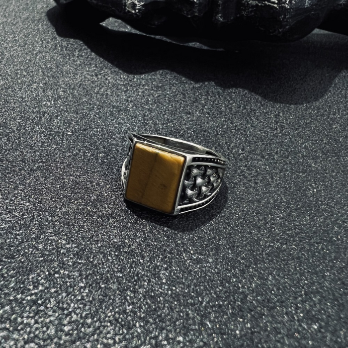 Inel Argint 925 Tiger Eye Stone [2]