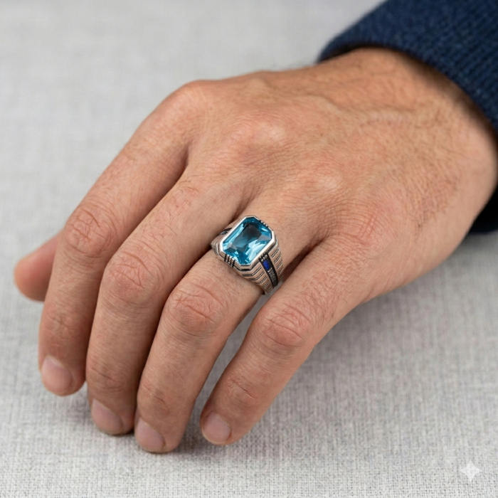 Inel Argint 925 Turcoaz Stone [2]