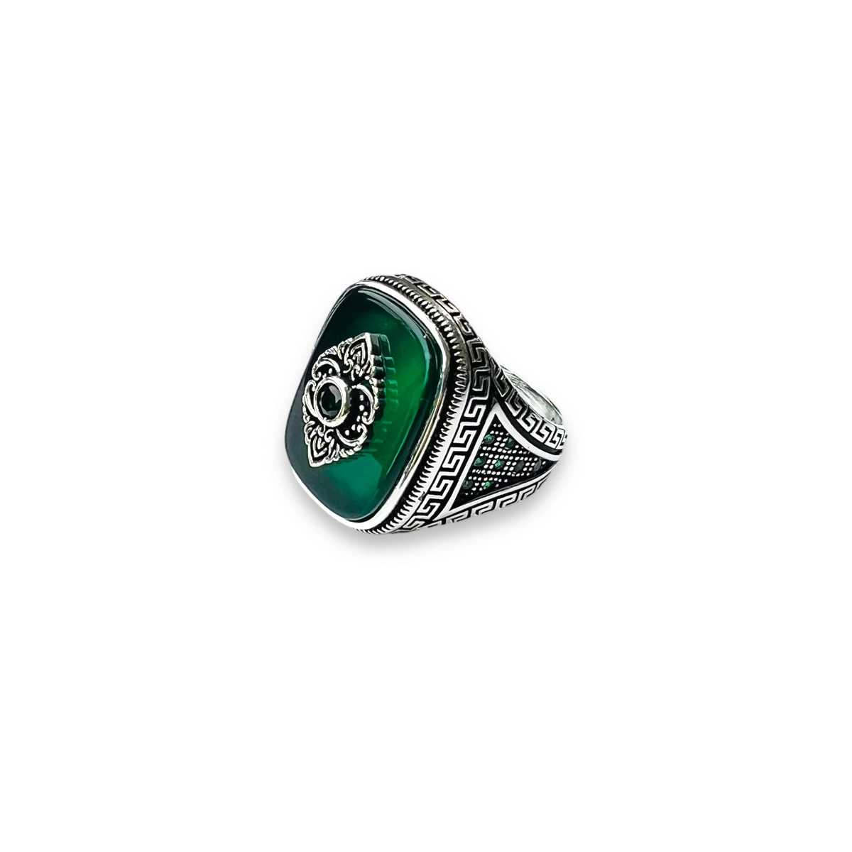 Inel Brooks Argint 925 Green Statement [1]