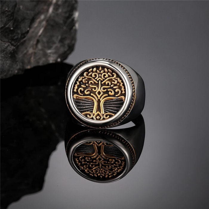 Inel Brooks Otel Inoxidabil Tree of Life [2]