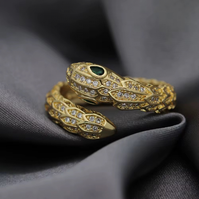 Inel Dama Ajustabil Snake Diamonds [2]