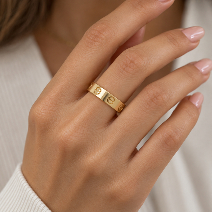 Inel Dama Reglabil Gold Plated [2]