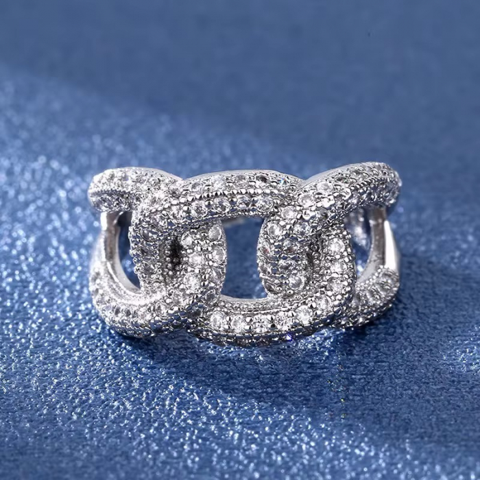 Inel Dama Silver Cuban Ajustabil [4]