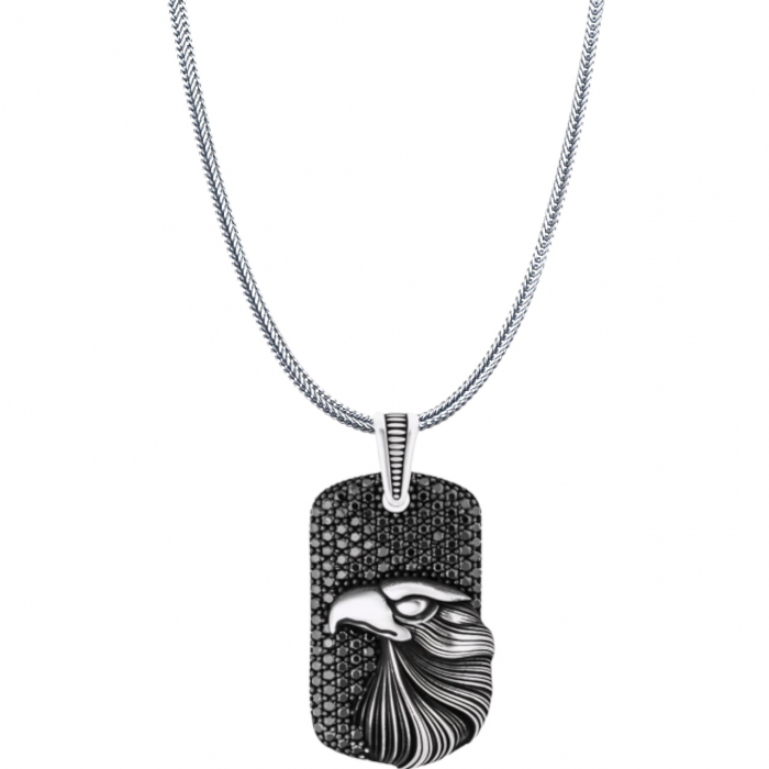 Lant Argint 925 Brooks Eagle Black Diamonds [1]