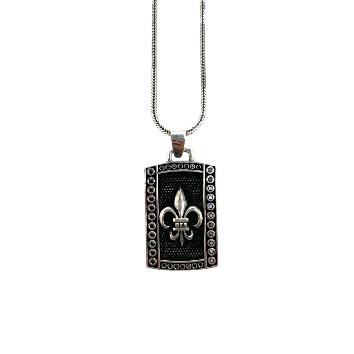 Lant Argint 925 Brooks Fleur de Lis [3]