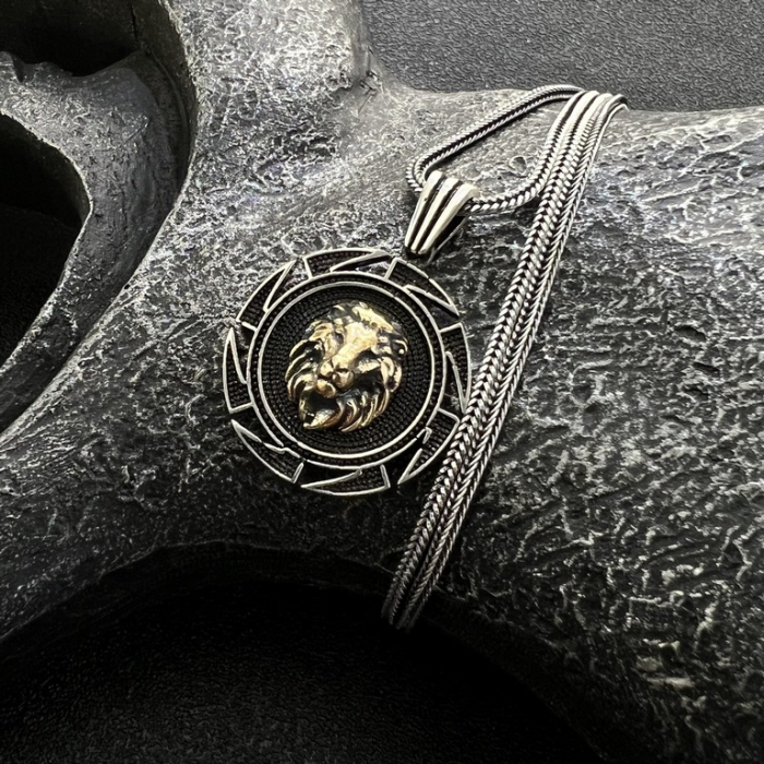 Lant Argint 925 Brooks King Lion [2]