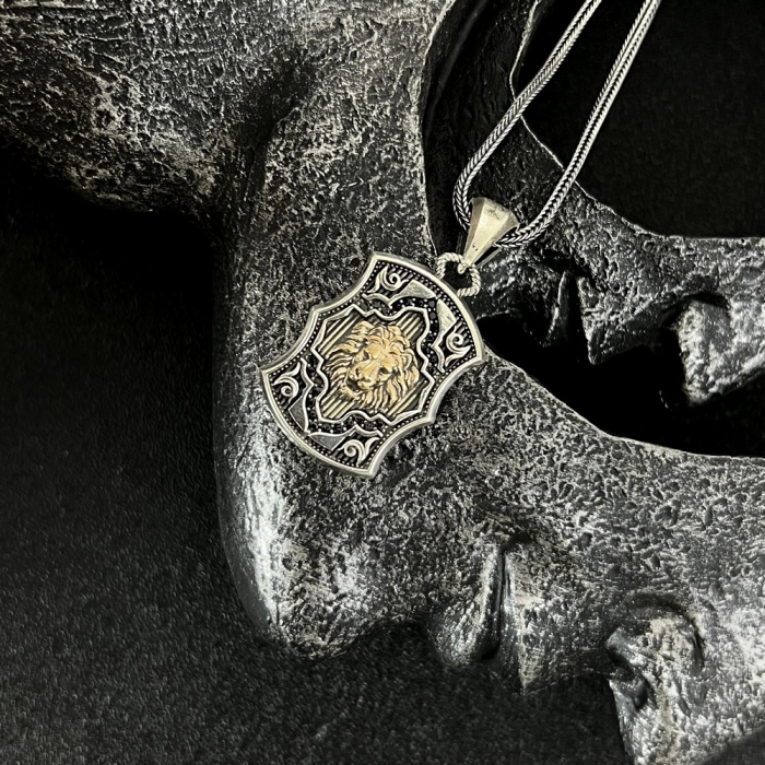 Lant Argint 925 Brooks King Lion [2]
