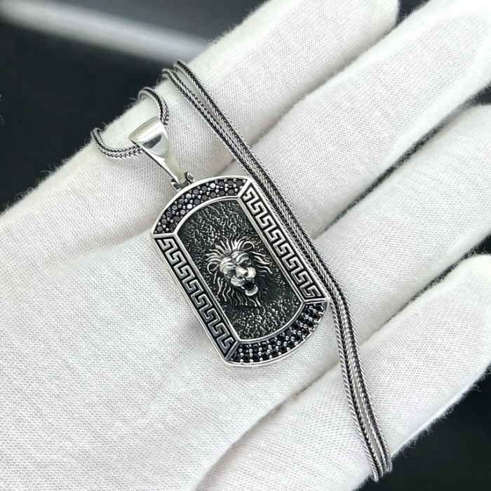 Lant Argint 925 Brooks King Lion 55 CM [4]