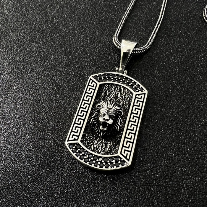 Lant Argint 925 Brooks King Lion 55 CM [2]