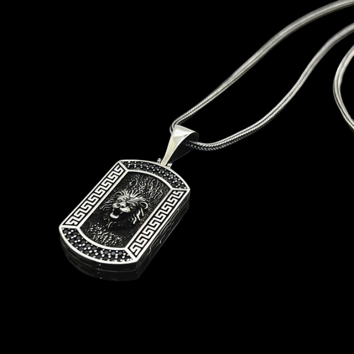 Lant Argint 925 Brooks King Lion 55 CM [3]