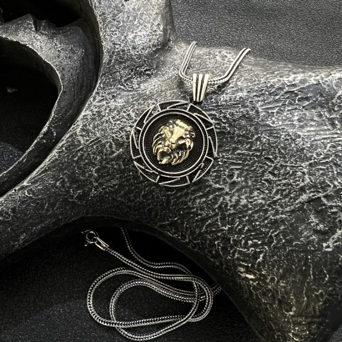 Lant Argint 925 Brooks King Lion [3]