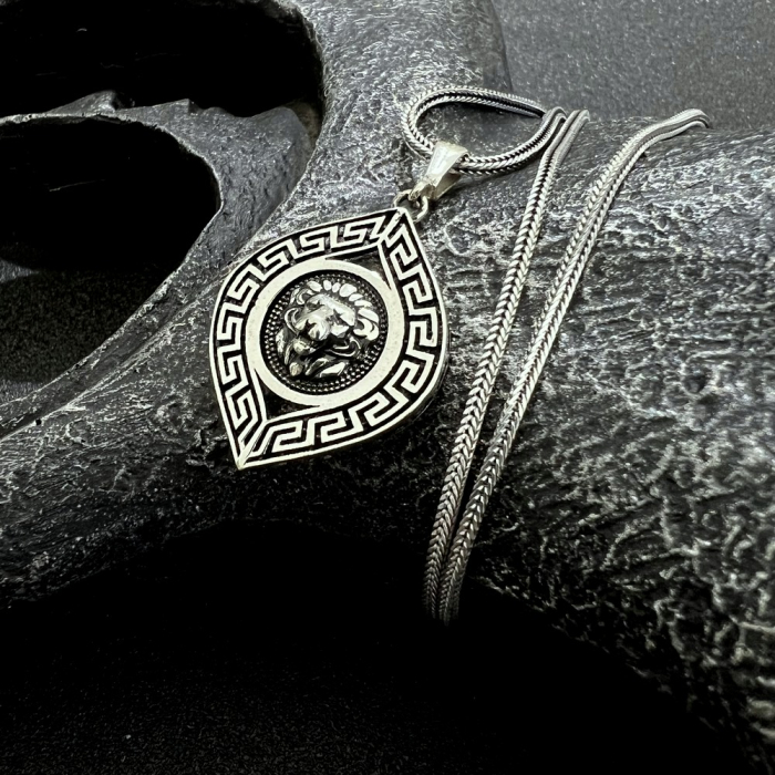 Lant Argint 925 Brooks Lion Amuleth [2]