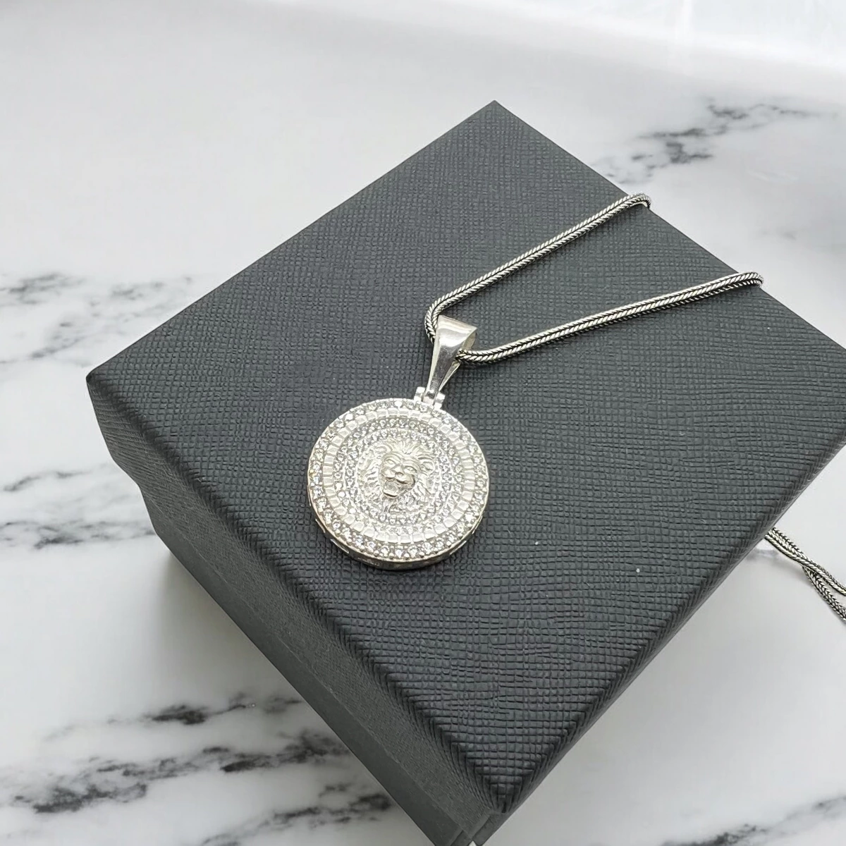 Lant Argint 925 Brooks Lion Full Diamonds [3]