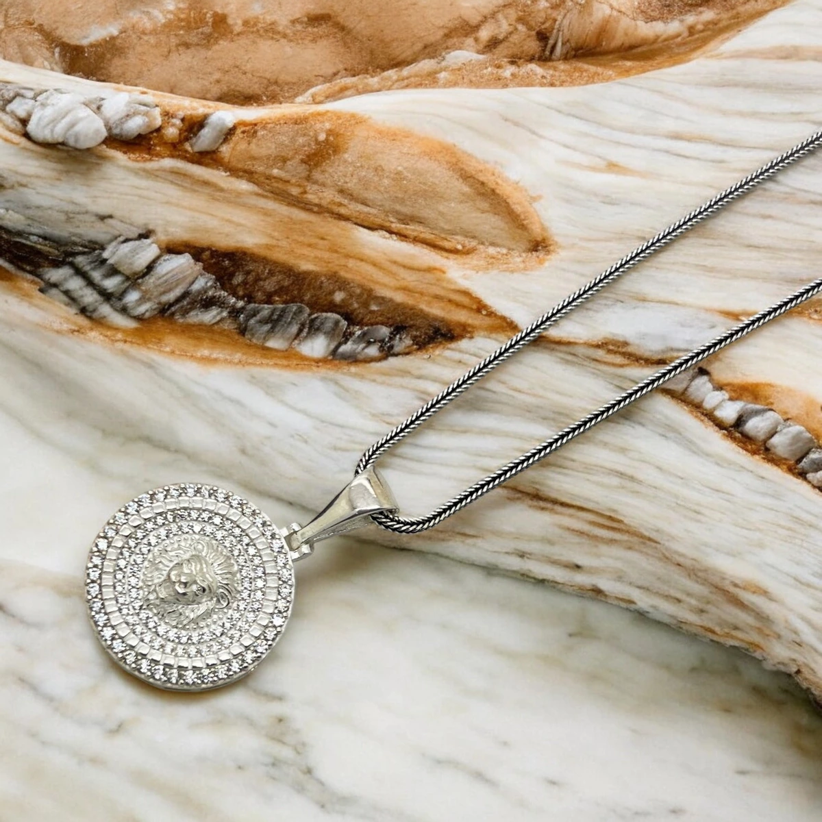 Lant Argint 925 Brooks Lion Full Diamonds [2]