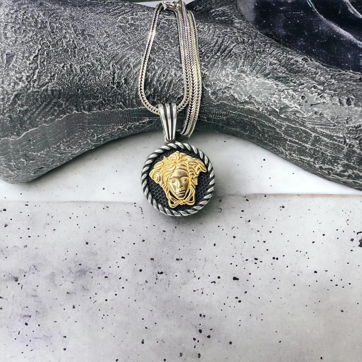 Lant Argint 925 Gold Medusa [3]