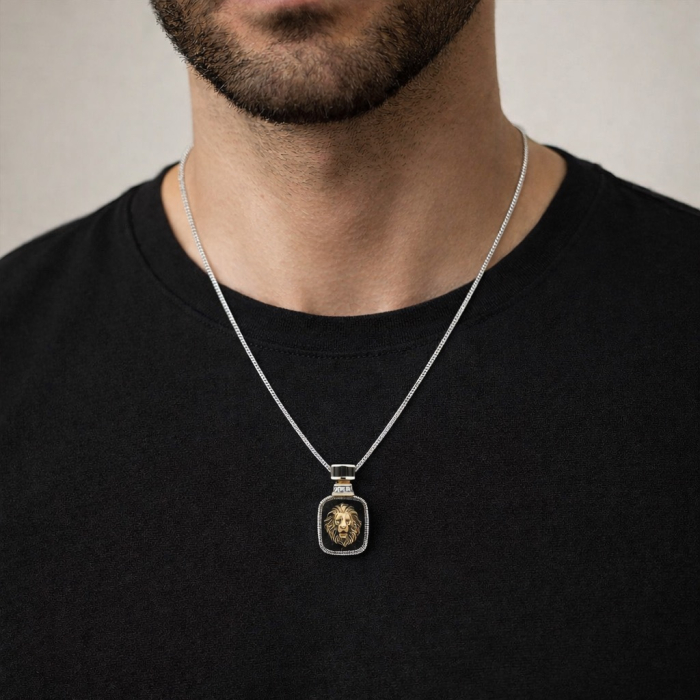 Lant Argint 925 Pandantiv Lion [3]