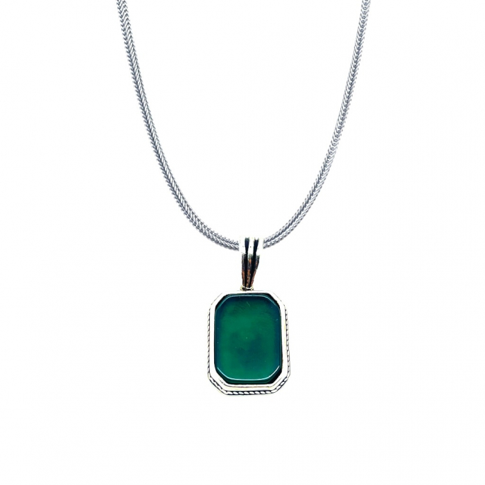 Lant Argint 925 Piatra Verde [1]