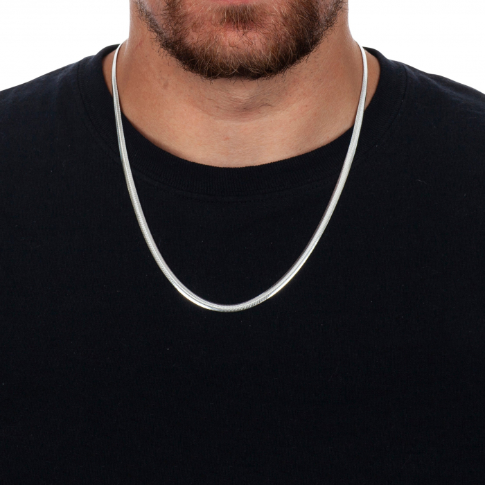 Lant Argint 925 Italian Snake 4MM [3]