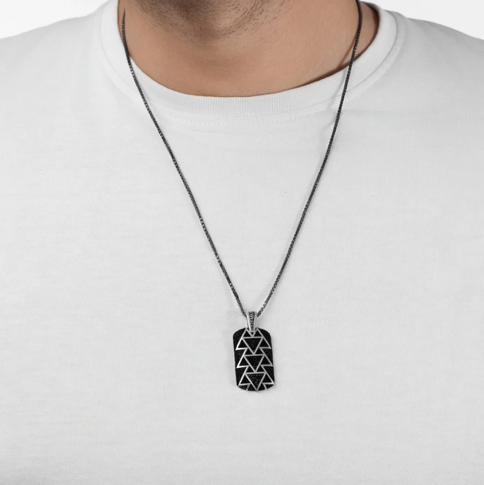 Lant Argint Brooks Abstrakt Shape Zirconium [2]