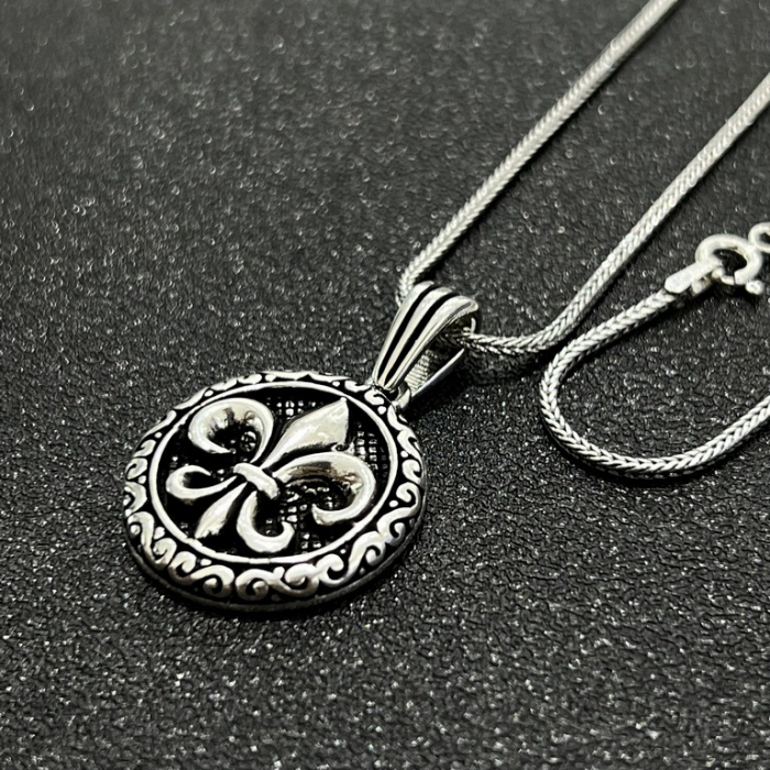 Lant Argint Brooks Fleur de Lis [3]