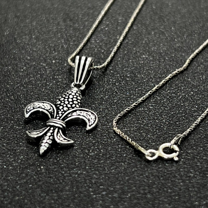 Lant Argint Brooks Fleur de Lis [2]