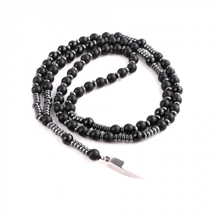 Lant Brooks Black Arrow Agate 8 MM [1]