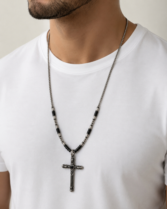 Lant Brooks Black Stone Artefakt Cross [3]