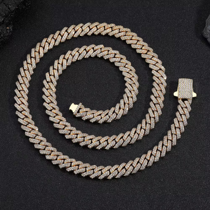 Lant Brooks Cuban Gold Diamonds 8 MM 14K Plated [2]