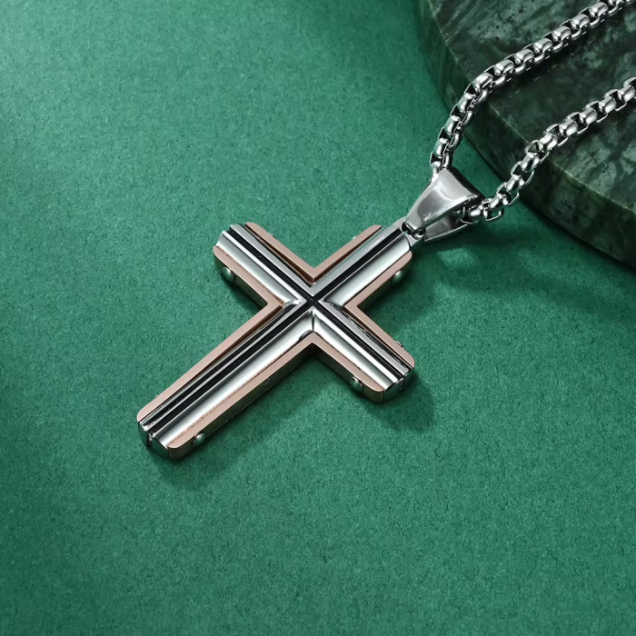 Lant Brooks Exquisite Cross Rose Gold Fusion [4]