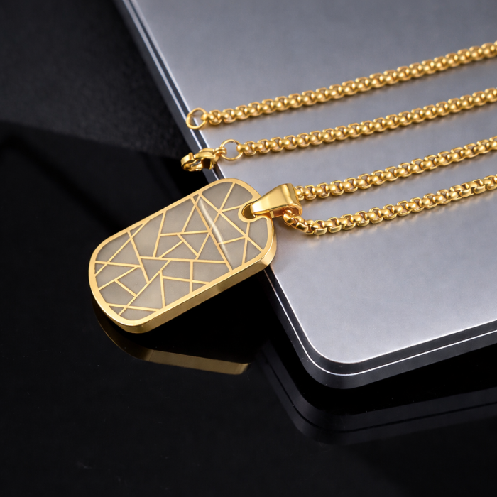 Lant Brooks Exquisite Gold Abstract Tag [3]