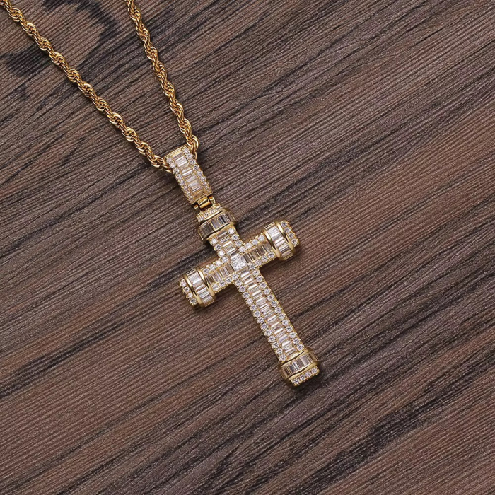 Lant Brooks Gold Cantierre Diamonds Cross [2]