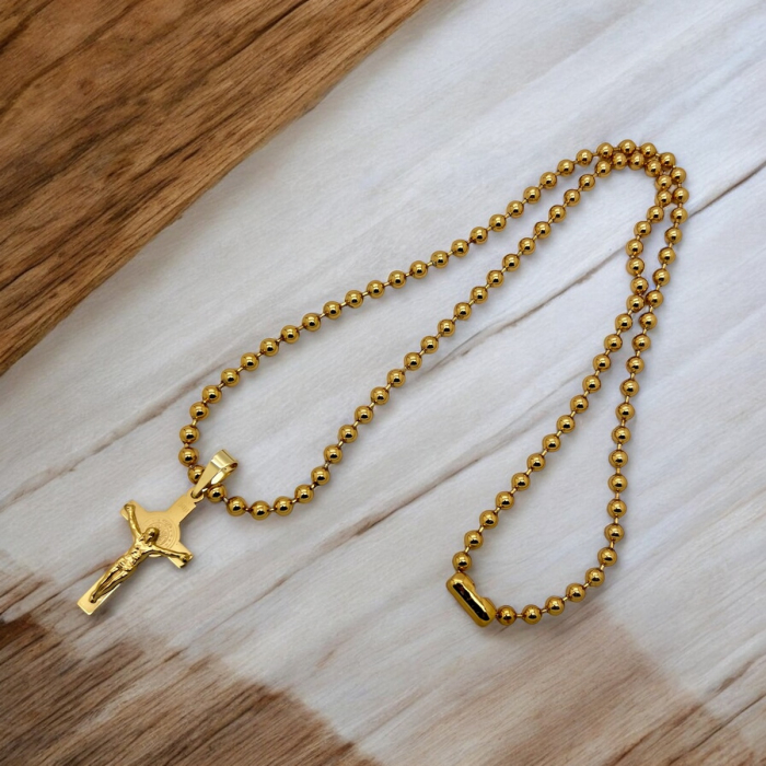 Lant Brooks Gold Cross Beads [2]