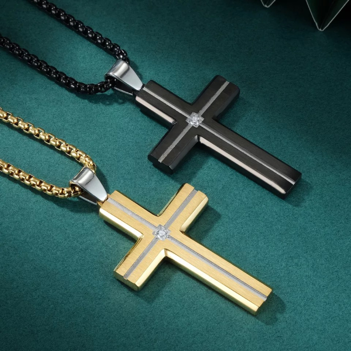 Lant Brooks Gold Diamond Cross [2]