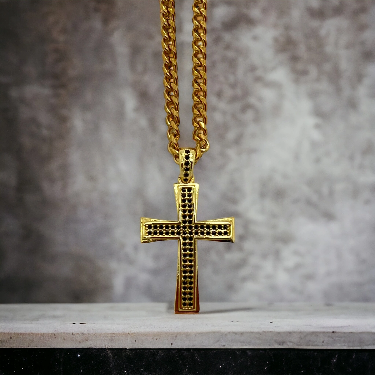Lant Brooks Gold Diamonds Cross [3]