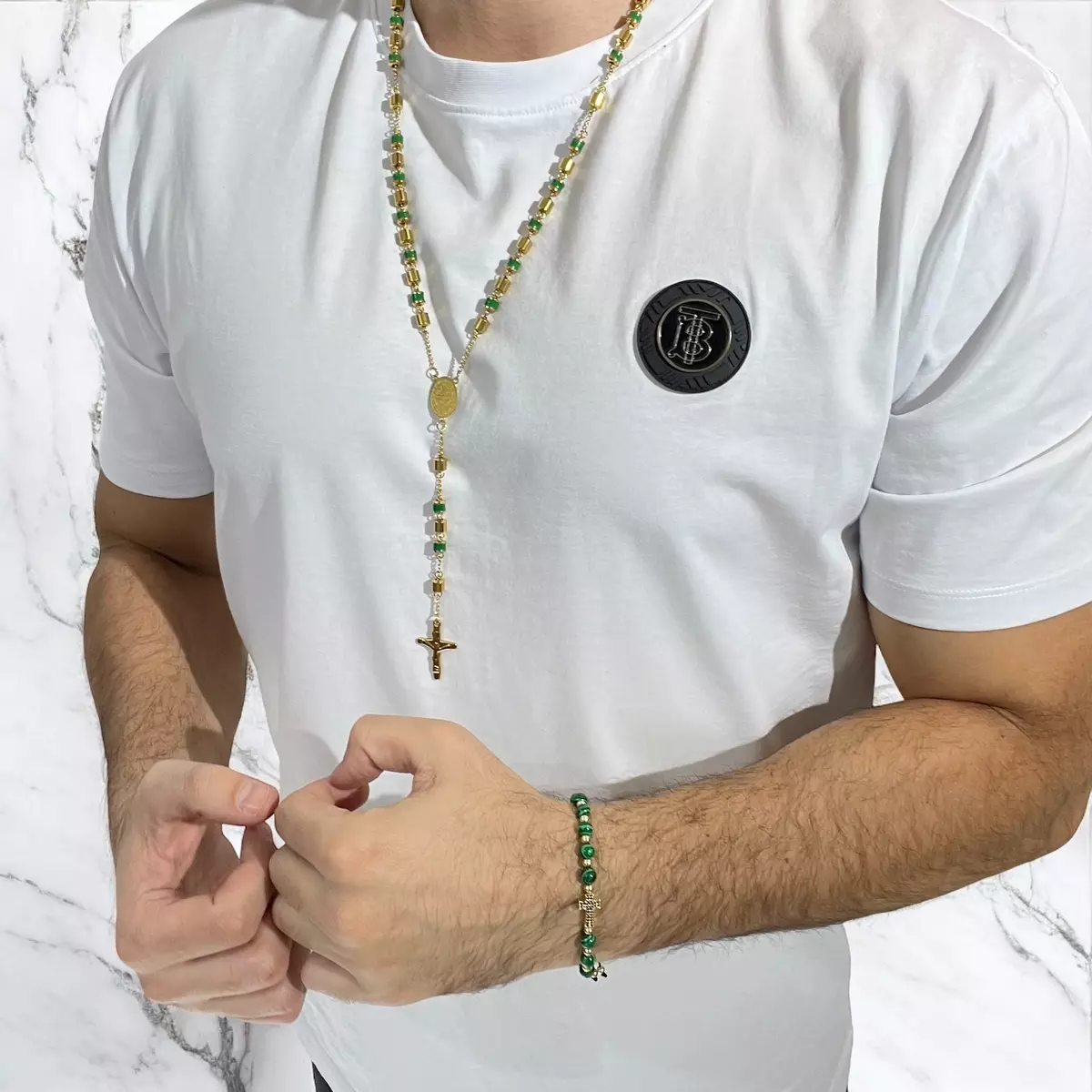 Lant Brooks Gold Green New Rosary [2]