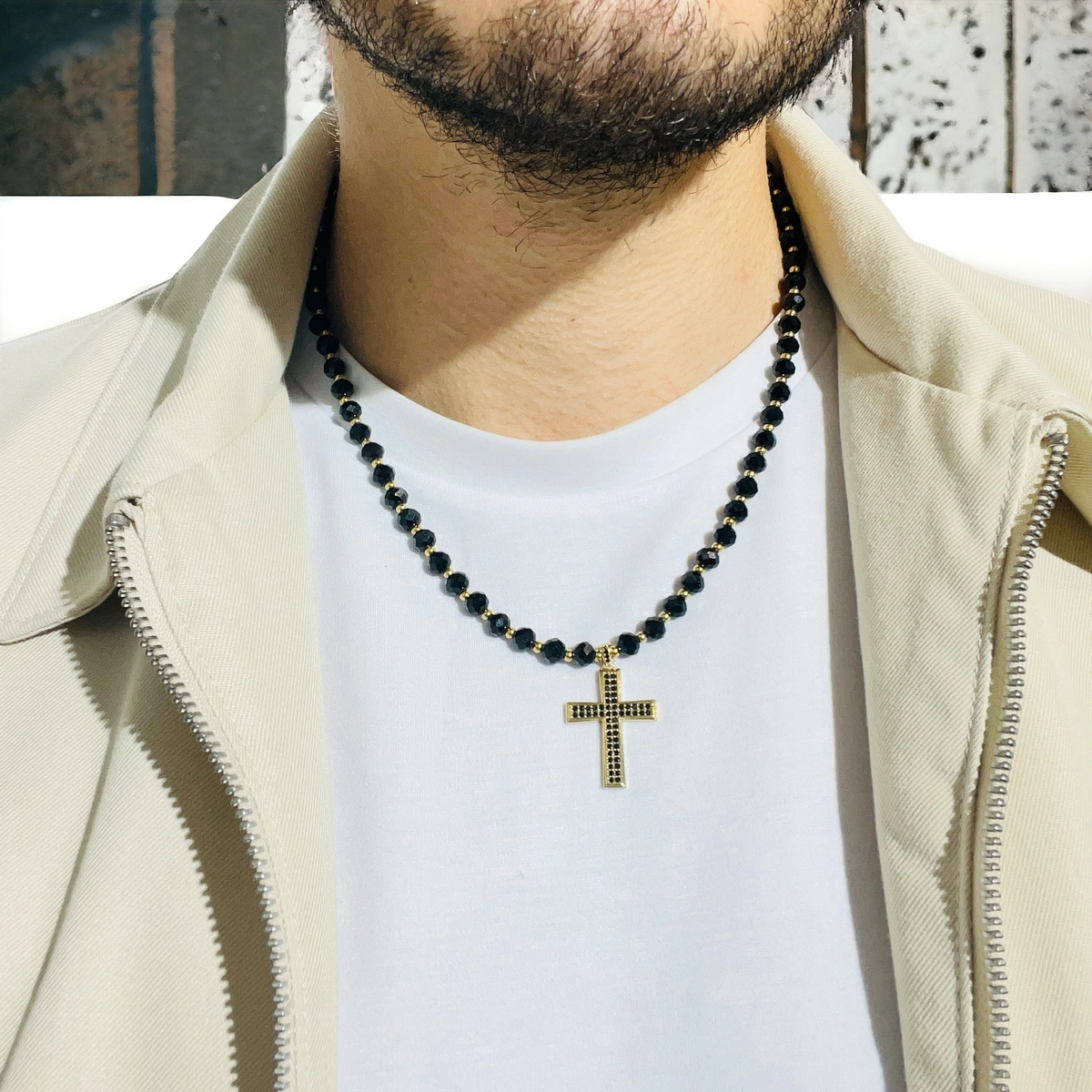 Lant Brooks GoldBlack Diamonds Cross [2]