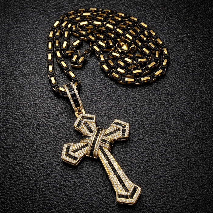 Lant Brooks GoldBlack Luxury Cross [3]