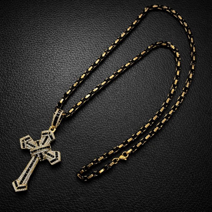 Lant Brooks GoldBlack Luxury Cross [4]