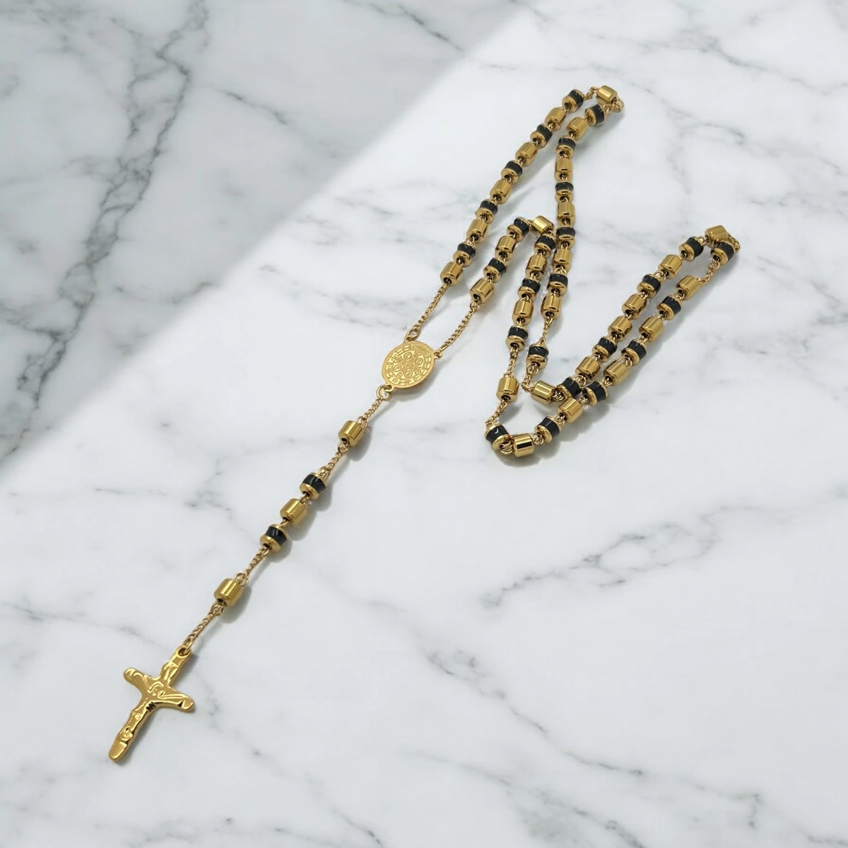 Lant Brooks GoldBlack New Rosary Placat 14K [3]