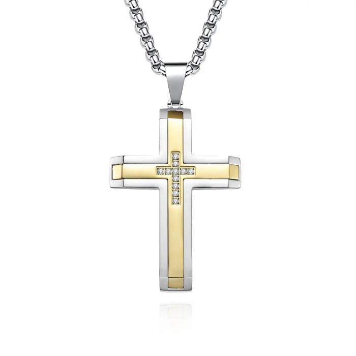 Lant Brooks GoldSilver Cross Steel [1]