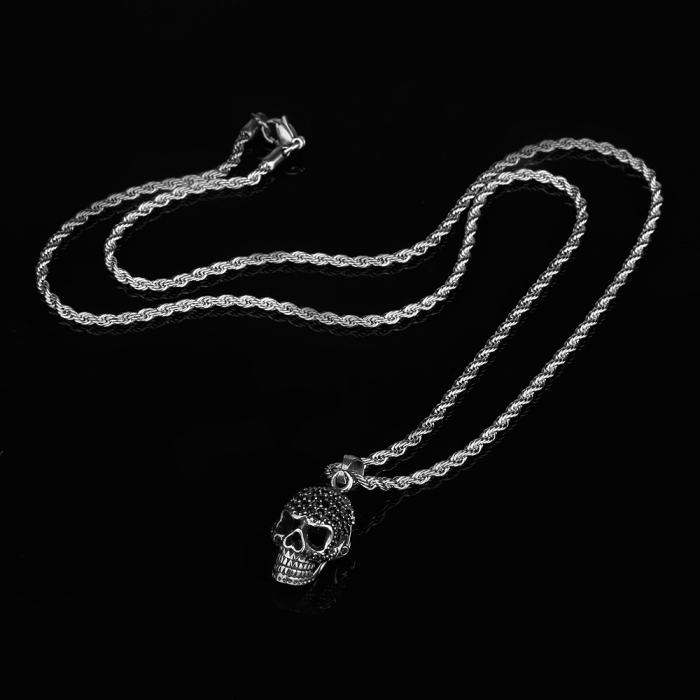 Lant Brooks Men Skull Plein Zircon [2]
