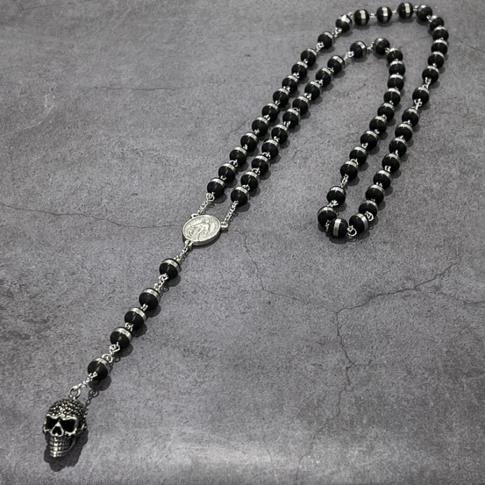 Lant Brooks Rosary Black Skull [2]