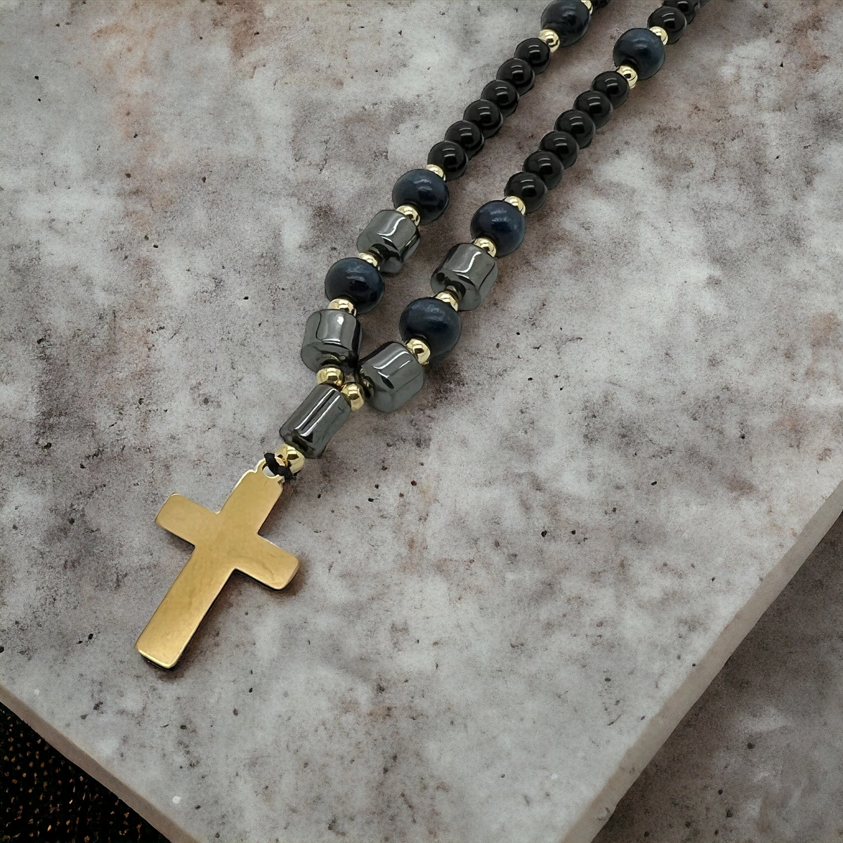 Lant Brooks Rosary Cruce Pietre Naturale [5]