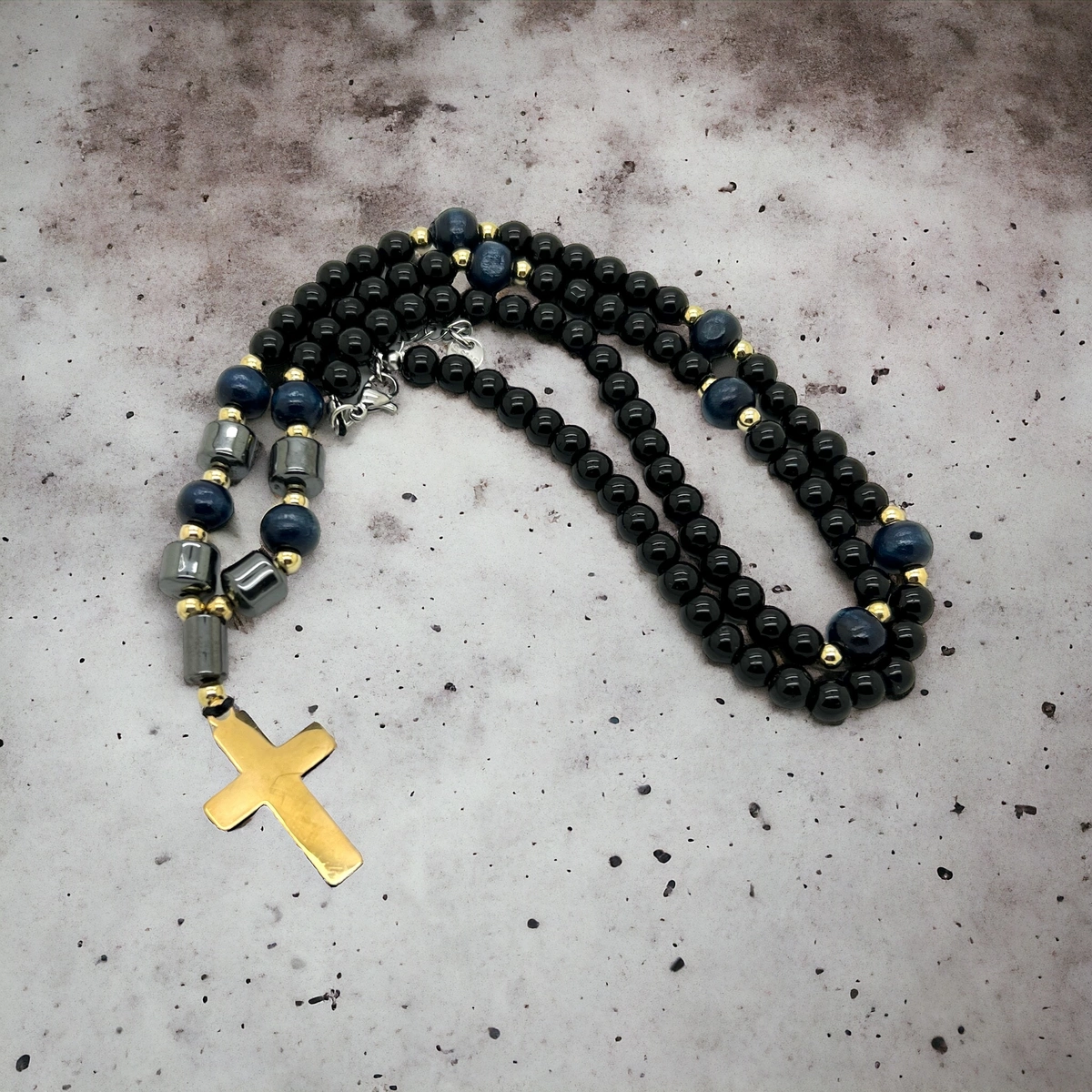 Lant Brooks Rosary Cruce Pietre Naturale [3]