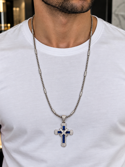 Lant Brooks Royal Blue Cross Diamonds [2]