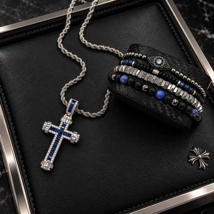 Lant Brooks Royal Blue Cross Diamonds [3]