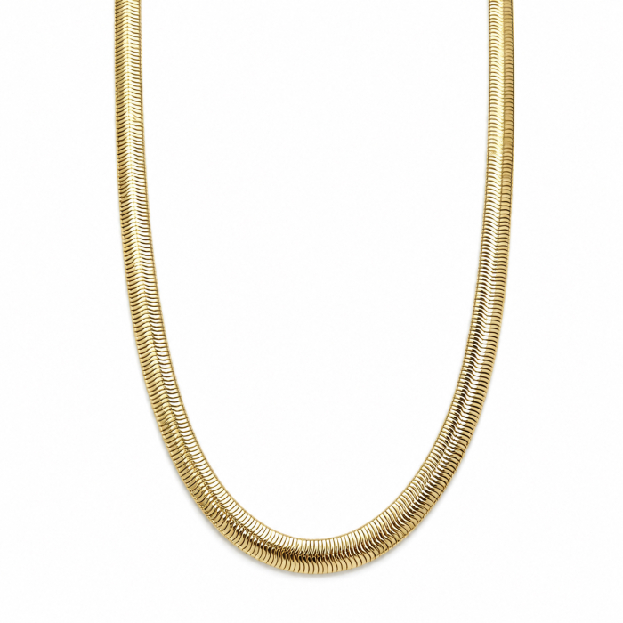Lant Brooks Snake Gold Plated 14K  6 MM / 60 CM [2]