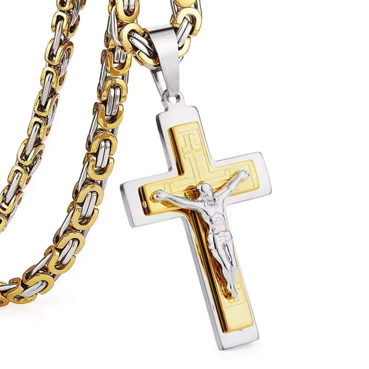 Lant Brooks Solid GoldSilver Cross [1]