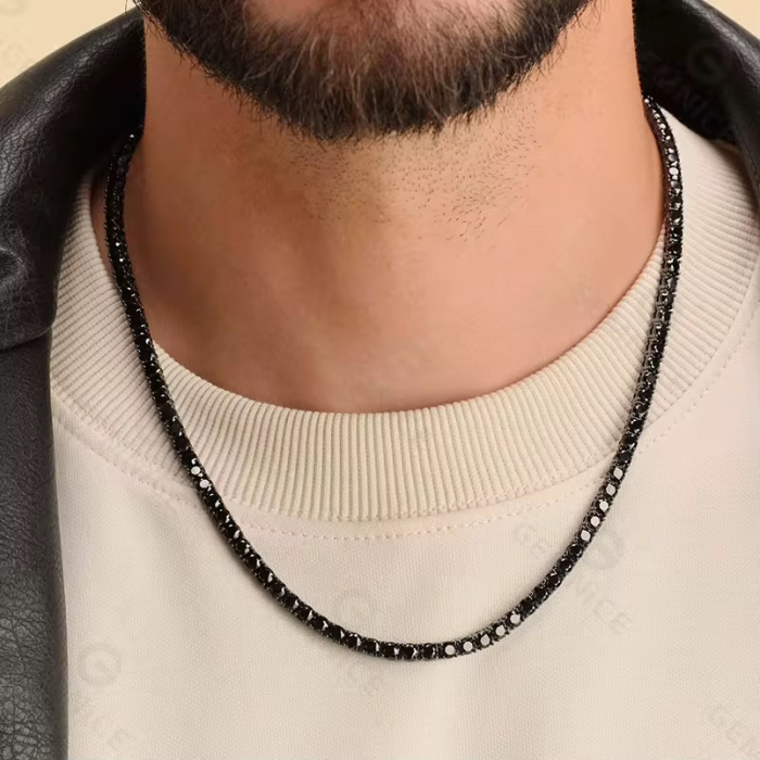 Lant Brooks Tennis Full Black 4 MM Diamonds [3]